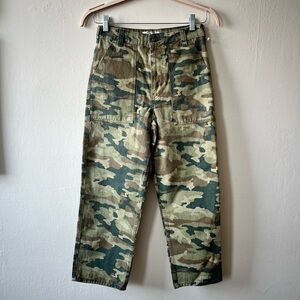 NWT We The Free Green and Brown Cargo Pants Woodland Style | Size 27